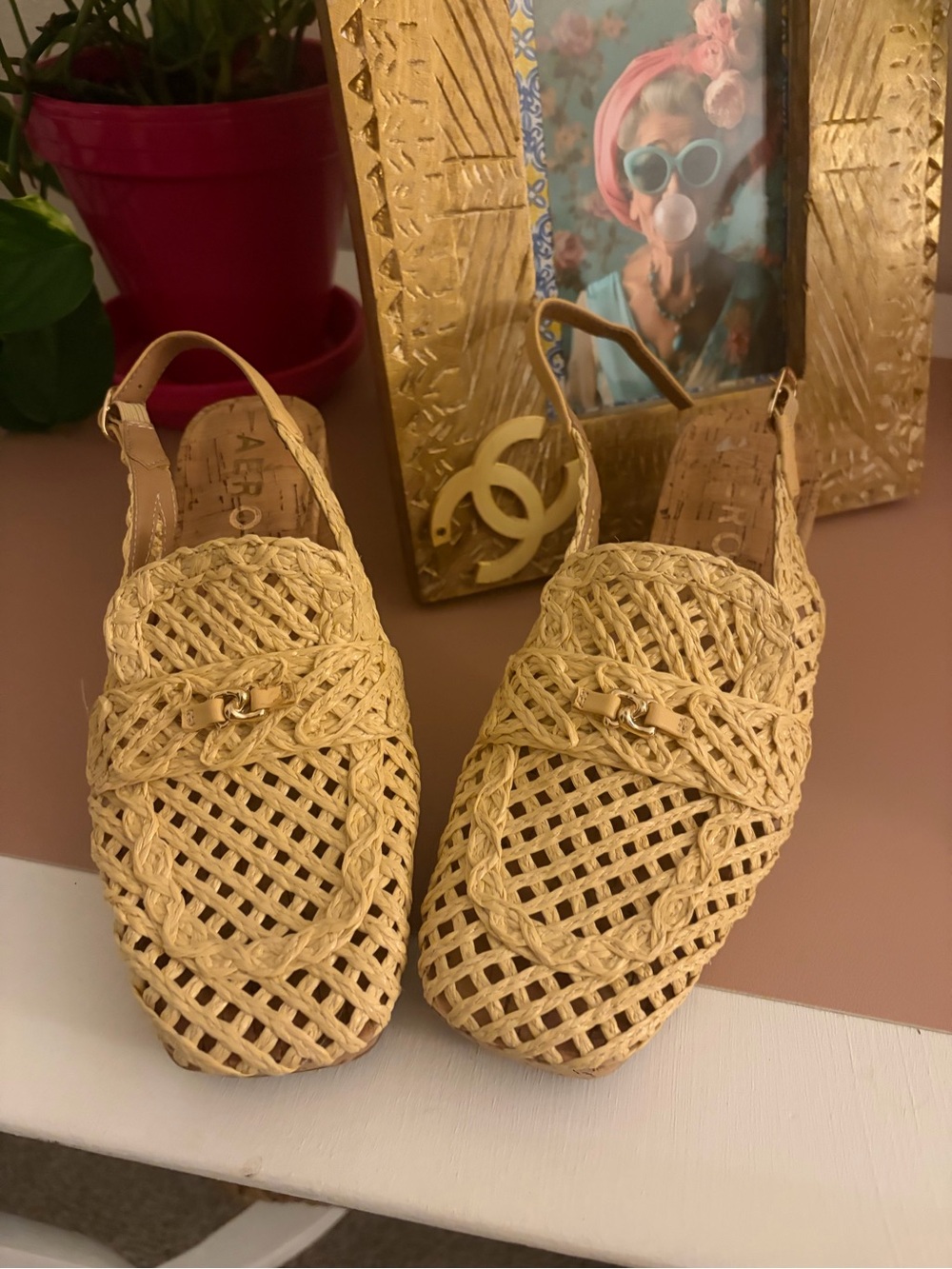 Aerosoles Woven Slingback Heeled Sandal “Santiago Raffia” in Natural - Picture 9 of 13